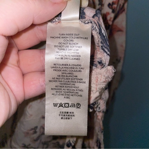 Free People We the Free Floral Its A Vibe Button Down Shirt Size Small - Picture 5 of 7